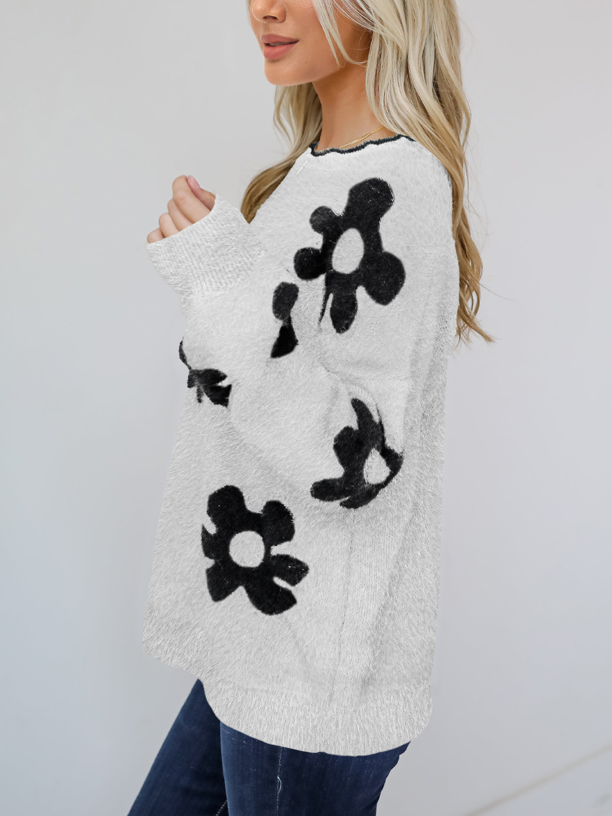 Women's Knit Pullover Jumper Top 252314