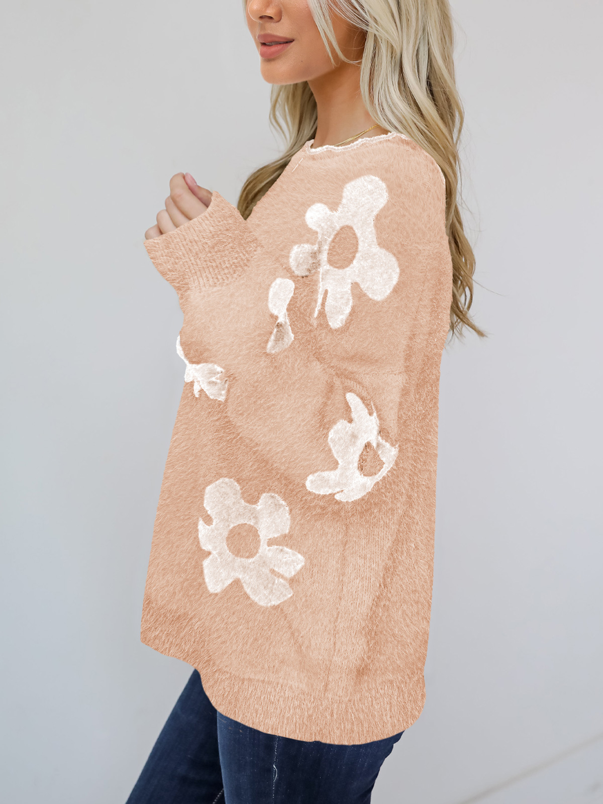 Women's Knit Pullover Jumper Top 252314