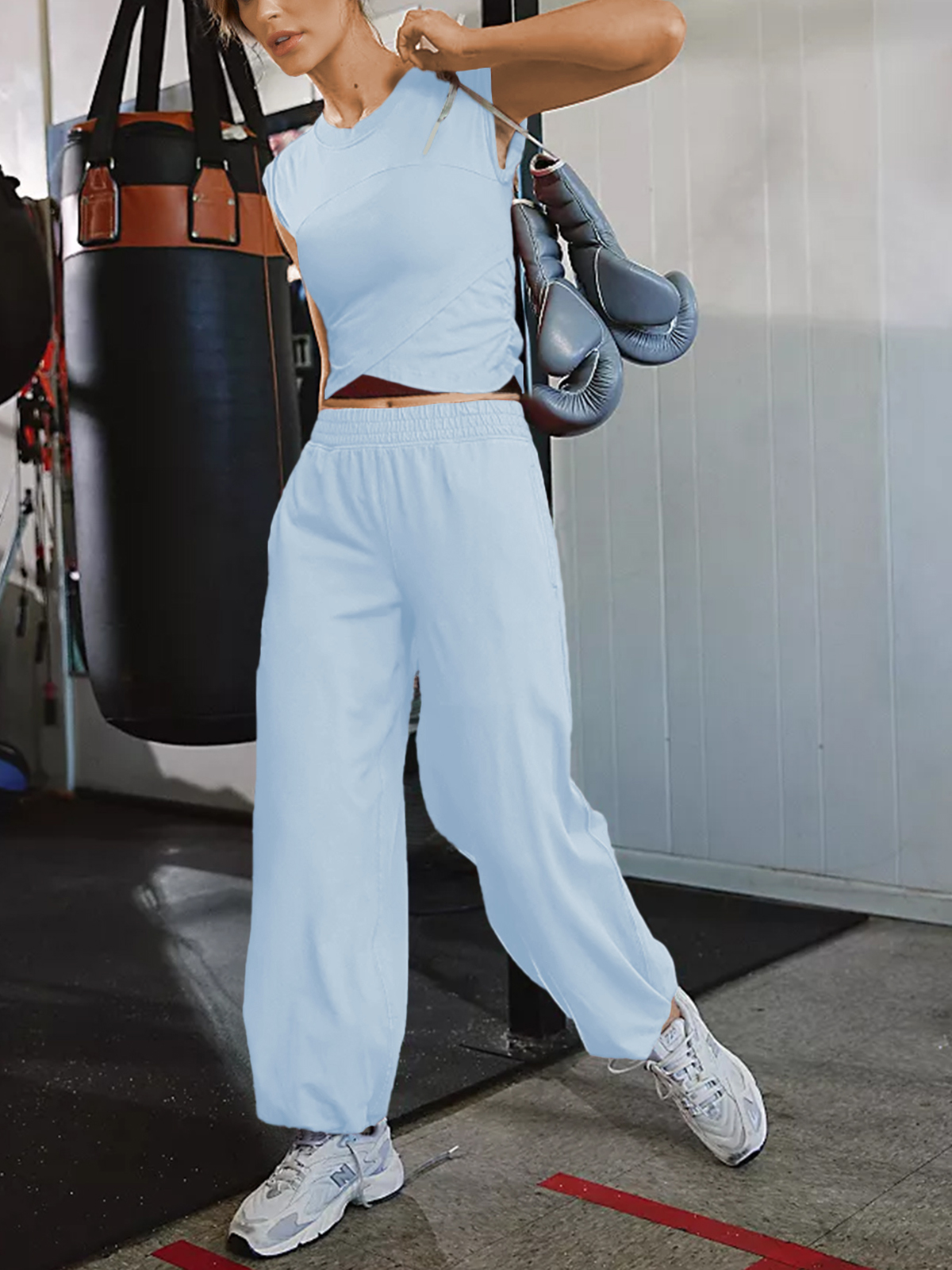 Women 2 Piece Outfit Set Longewear 25SS02