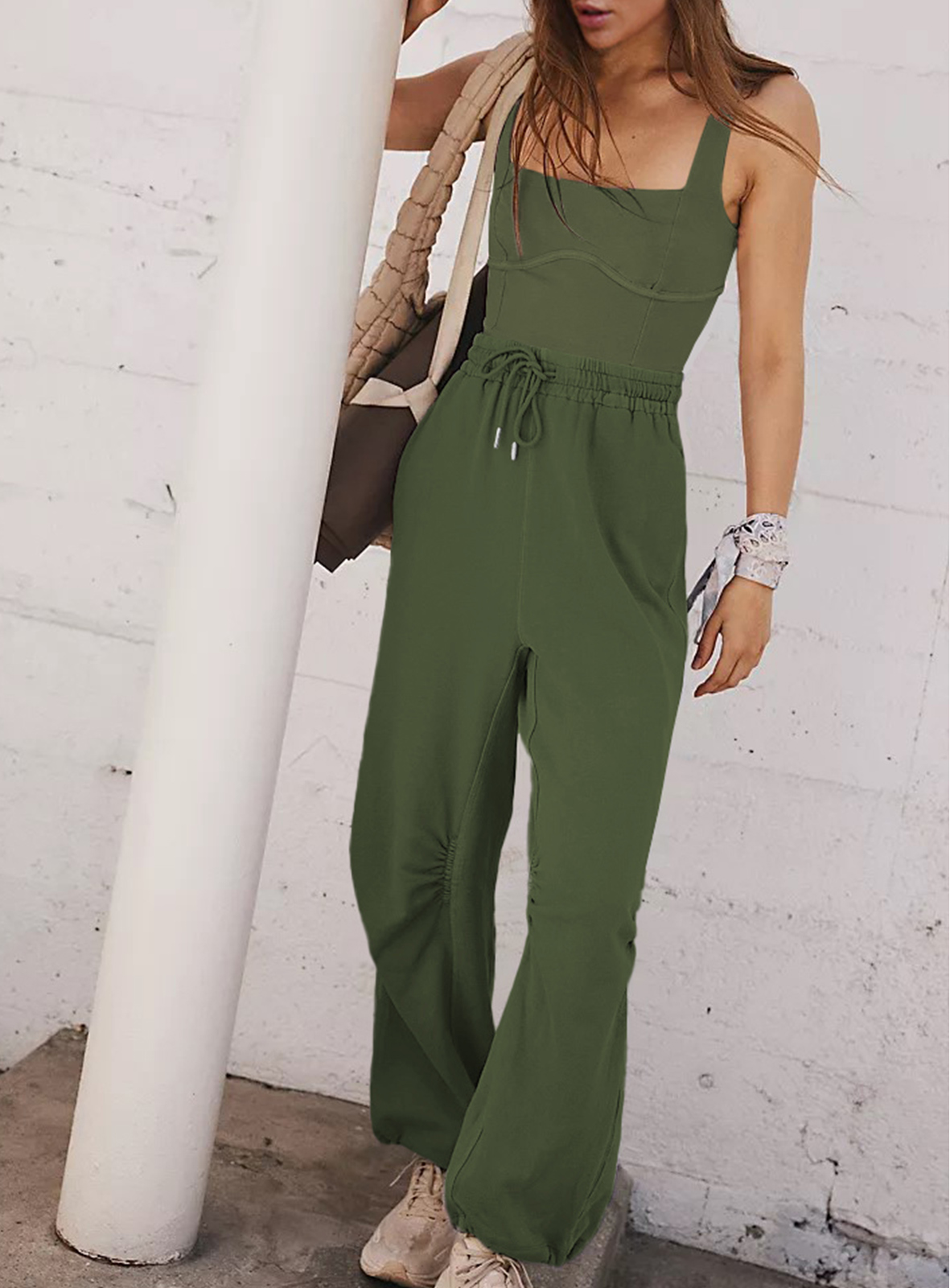 Women's Sleeveless Summer Jumpsuit