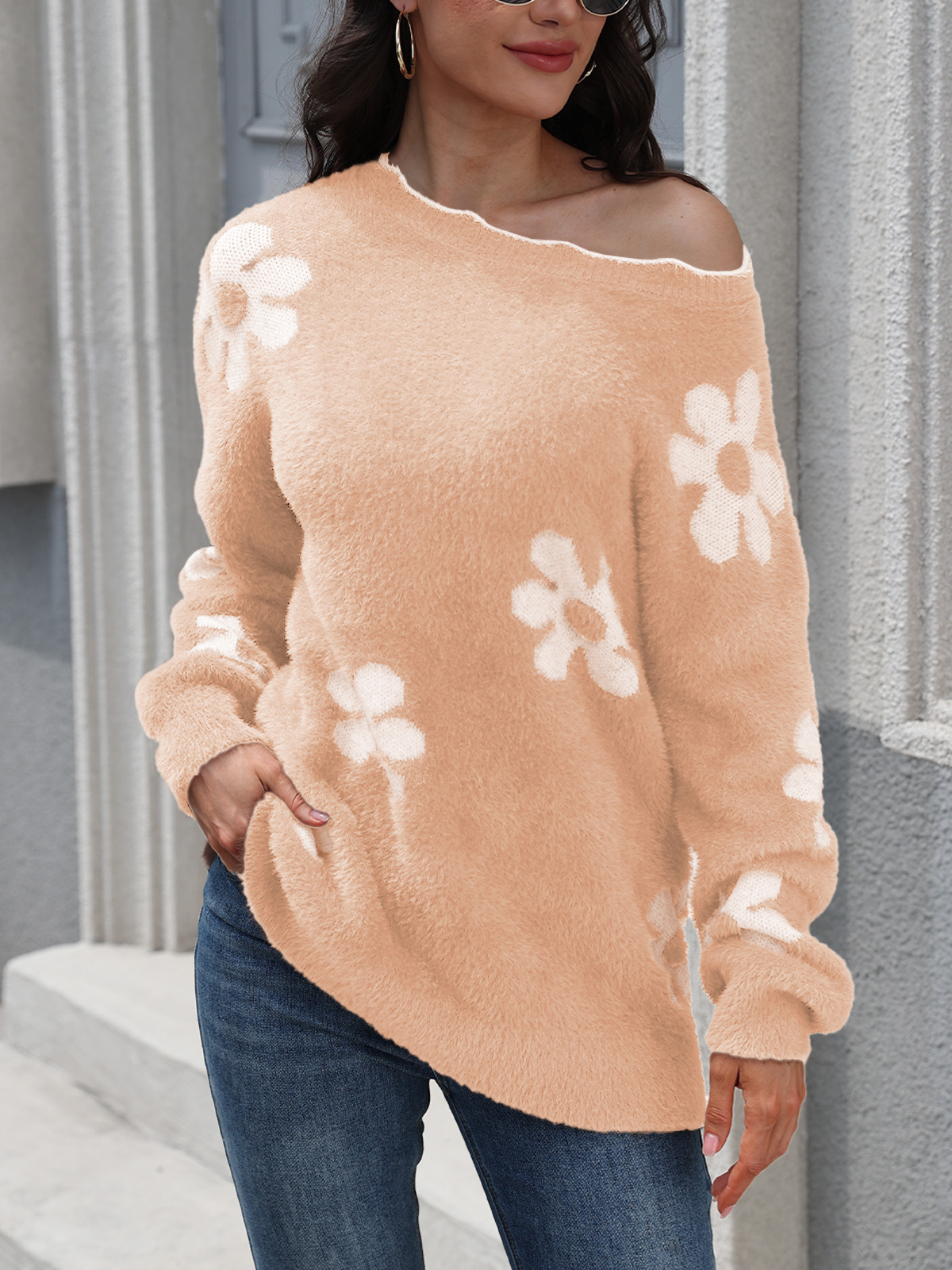 Women's Knit Pullover Jumper Top 252314