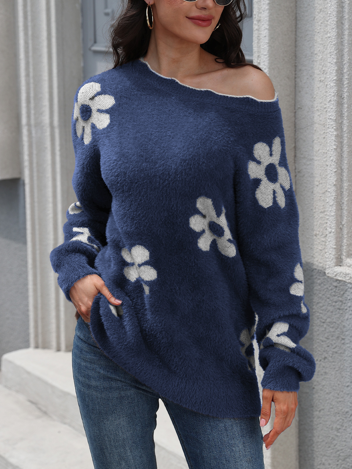 Women's Knit Pullover Jumper Top 252314
