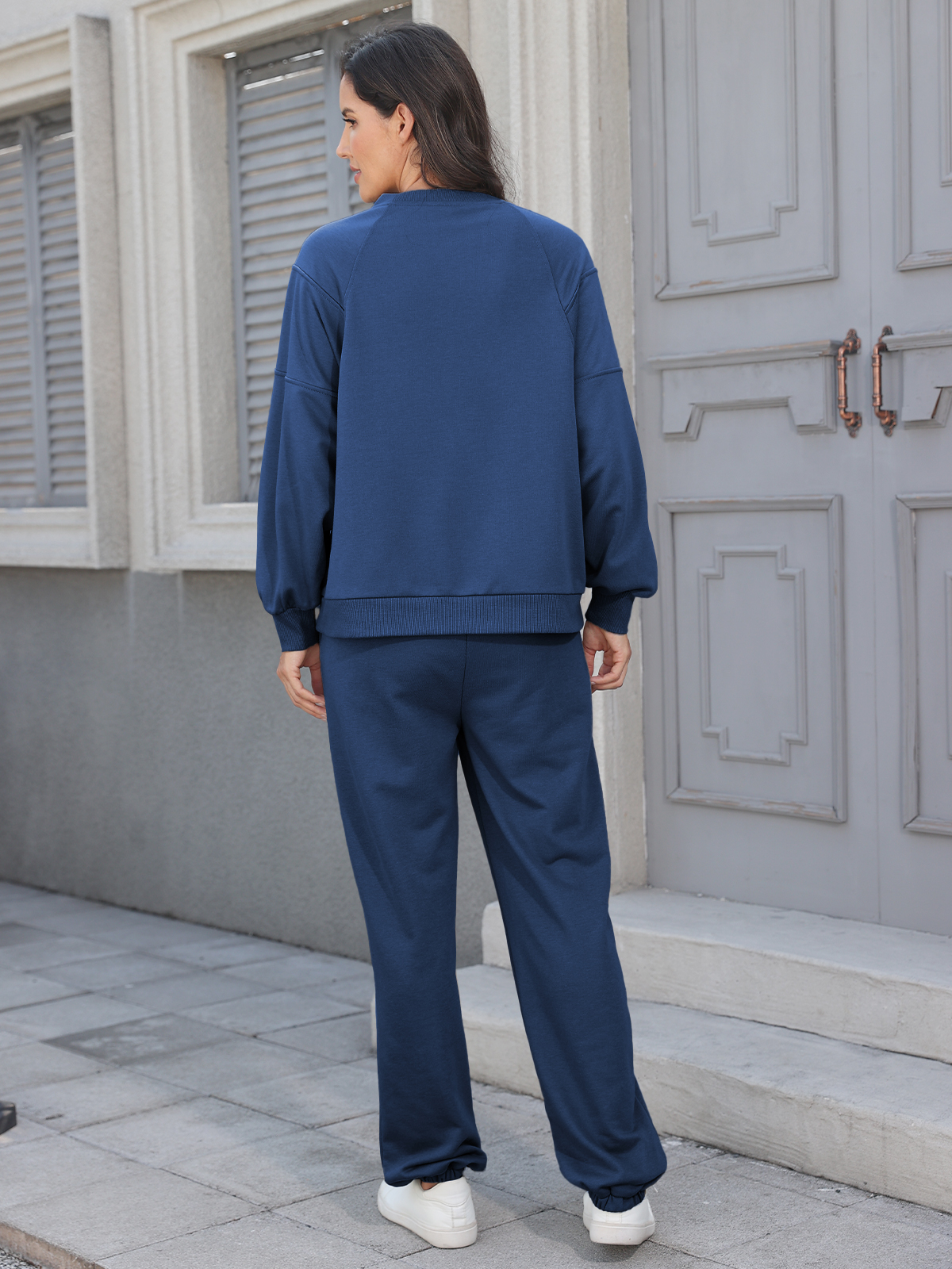 Women 2 Piece Sweatsuit Sets Oversized Sweatshirt YDF252215