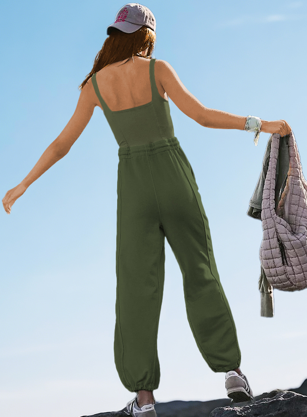 Women's Sleeveless Summer Jumpsuit