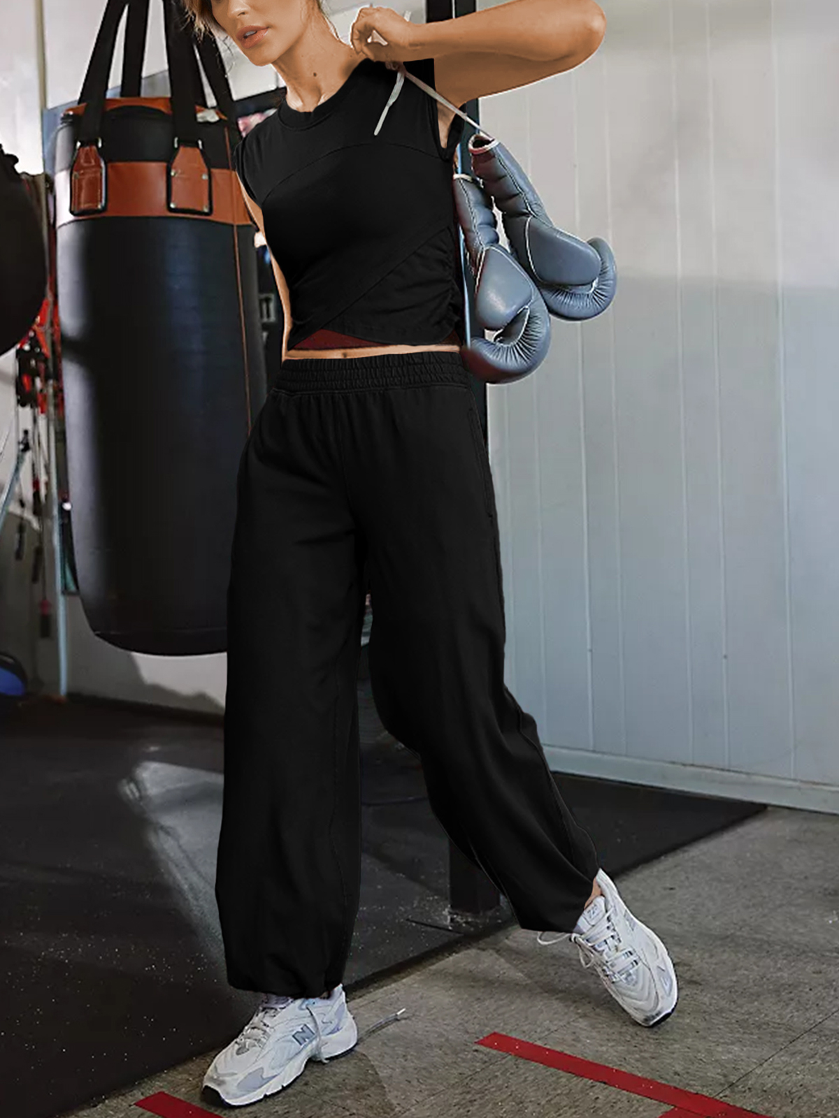 Women 2 Piece Outfit Set Longewear 25SS02