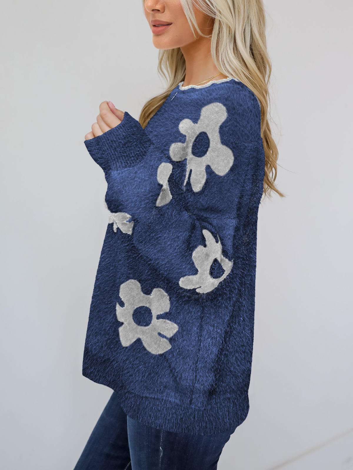 Women's Knit Pullover Jumper Top 252314