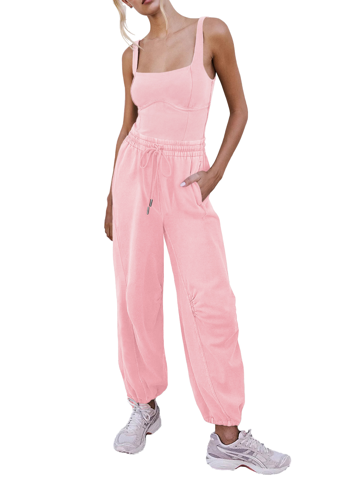 Women's Sleeveless Summer Jumpsuit