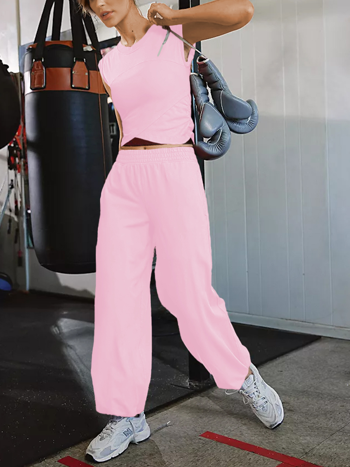 Women 2 Piece Outfit Set Longewear 25SS02