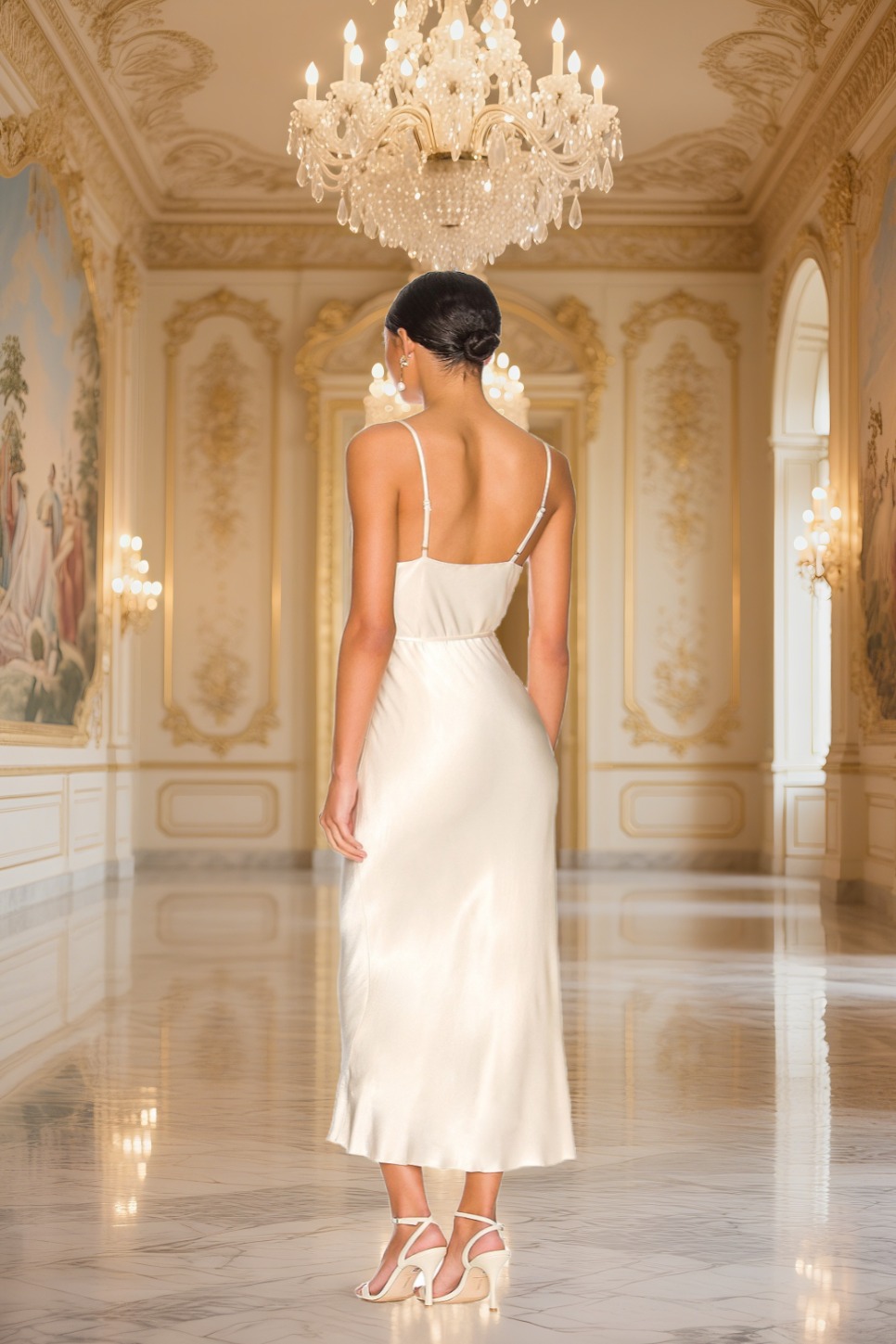 🎁Today's Special Offer🎁Women's Summer Long Satin Gown Dress