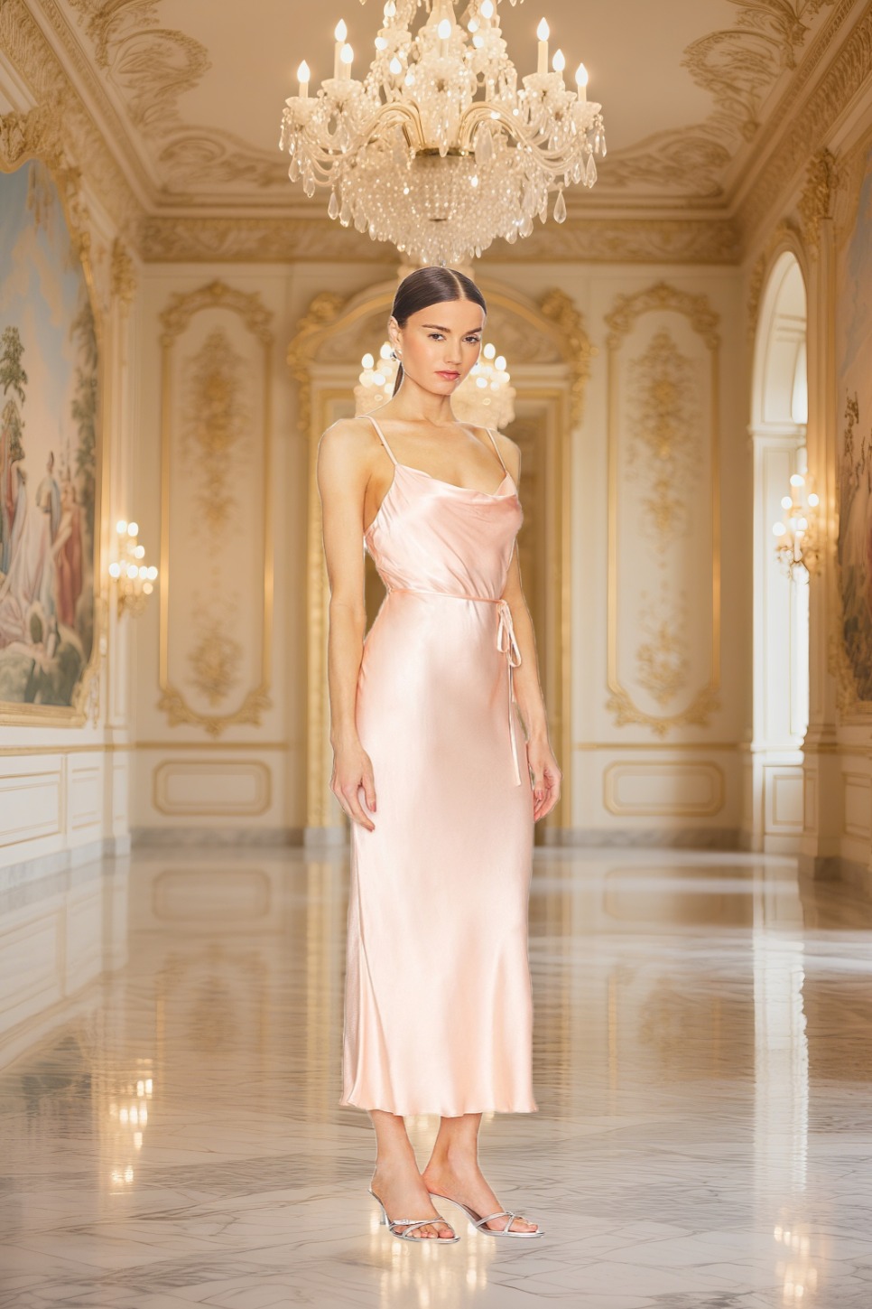 🎁Today's Special Offer🎁Women's Summer Long Satin Gown Dress