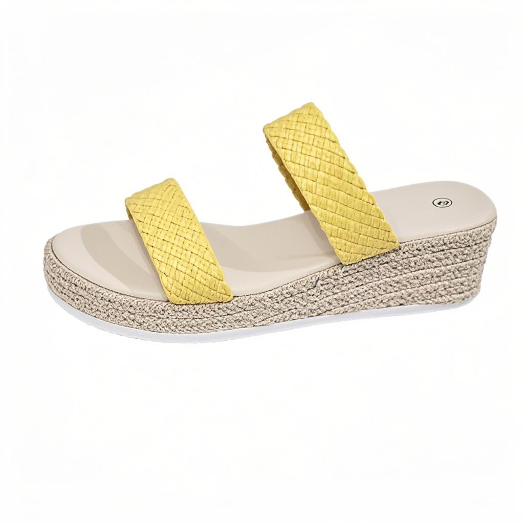 🔥Clearance Sale – Today Only!🔥Women's Braided Buckle Wedge Sandals