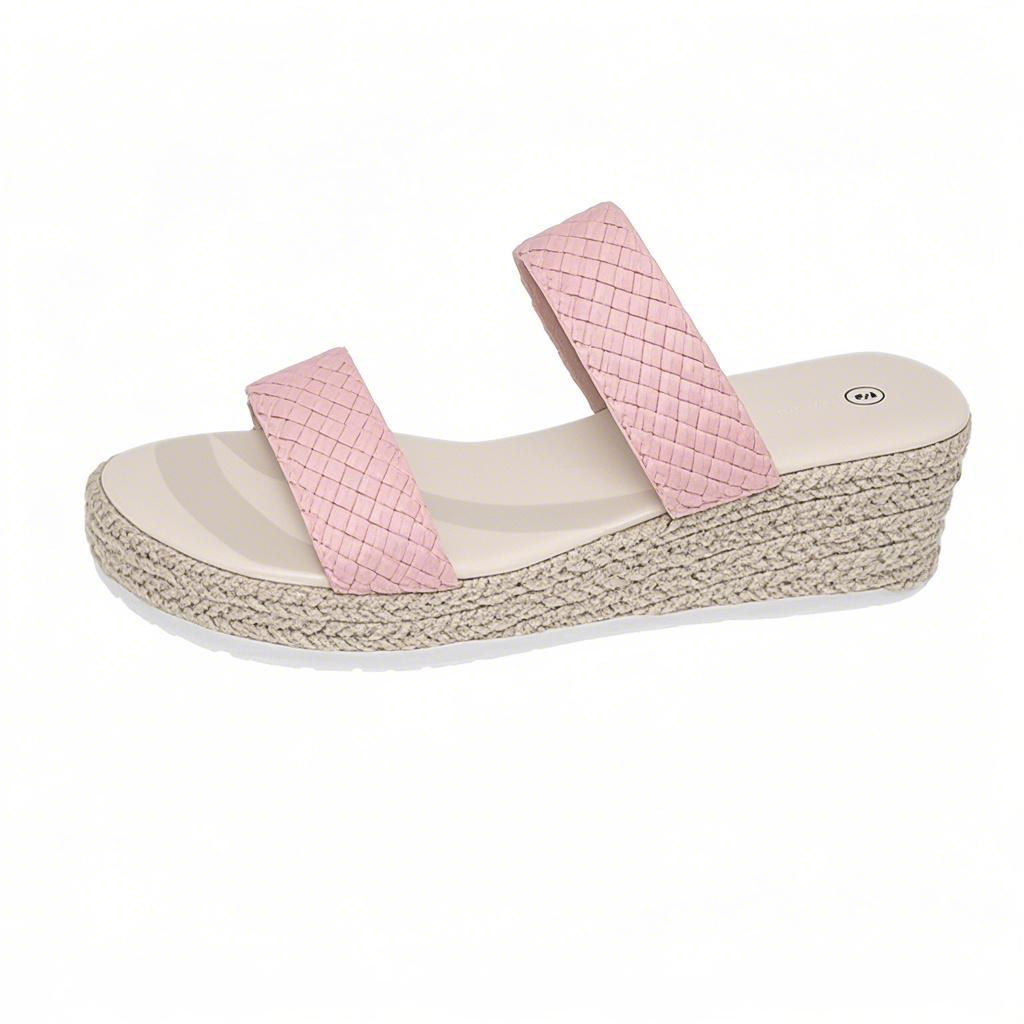 🔥Clearance Sale – Today Only!🔥Women's Braided Buckle Wedge Sandals