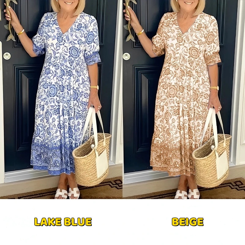 🎁Today's Special Offer🎁V-neck floral dress