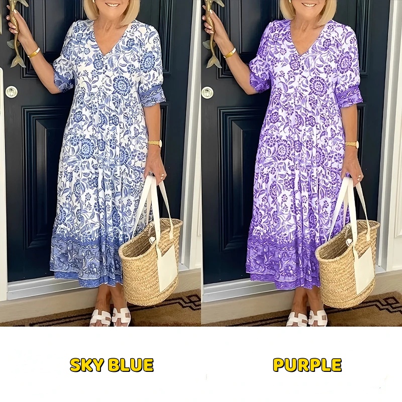 🎁Today's Special Offer🎁V-neck floral dress