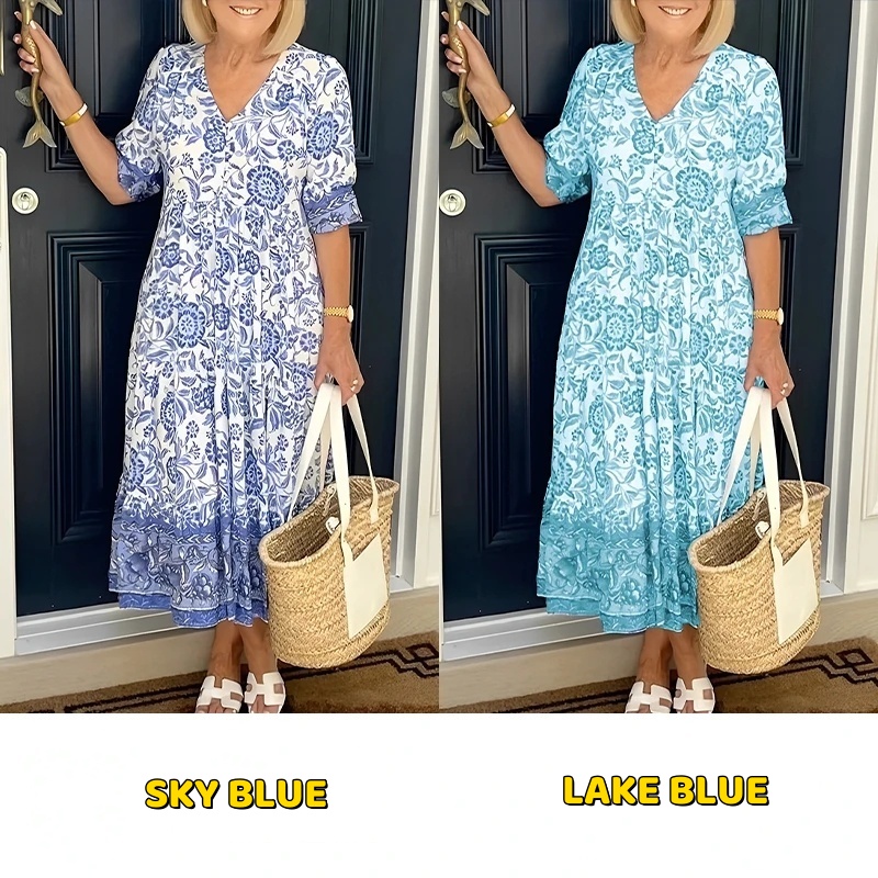 🎁Today's Special Offer🎁V-neck floral dress