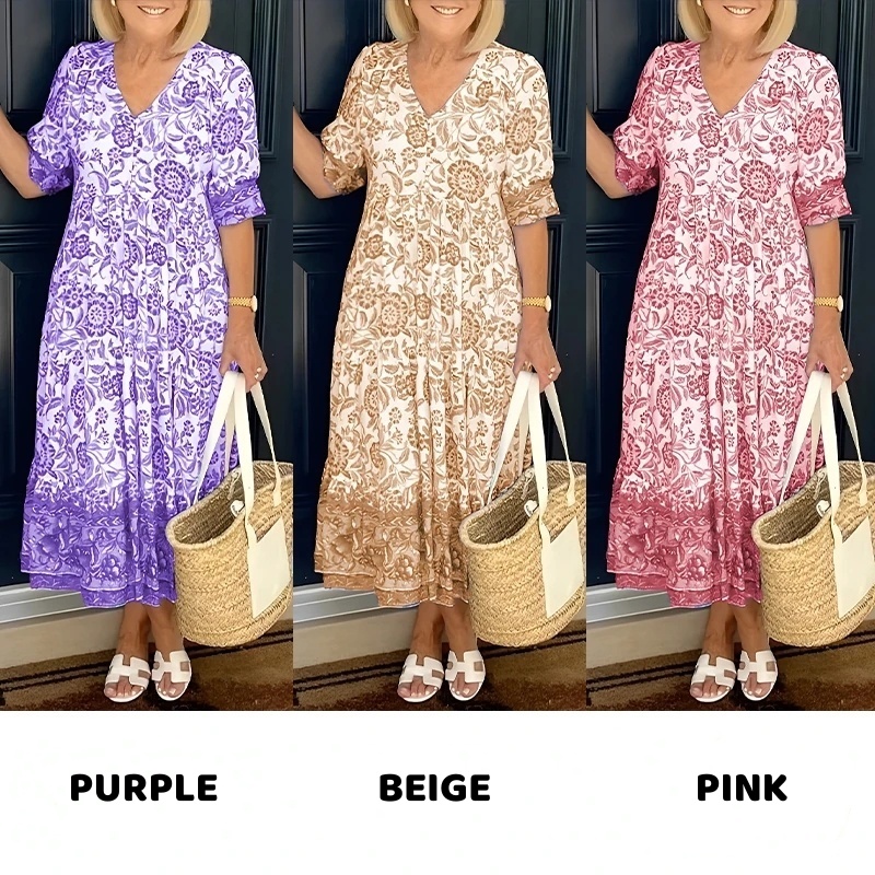 🎁Today's Special Offer🎁V-neck floral dress