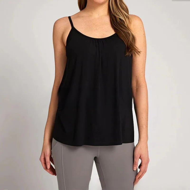 2025 New Arrival 49% OFF-Loose-fitting Tank Top With Built-in Bra