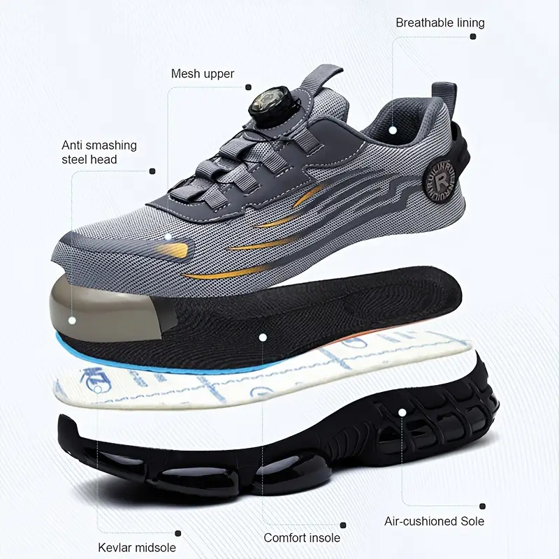 🎁Today's Special Offer🎁Unisex Non-Slip Steel Toe Sports Safety Shoes