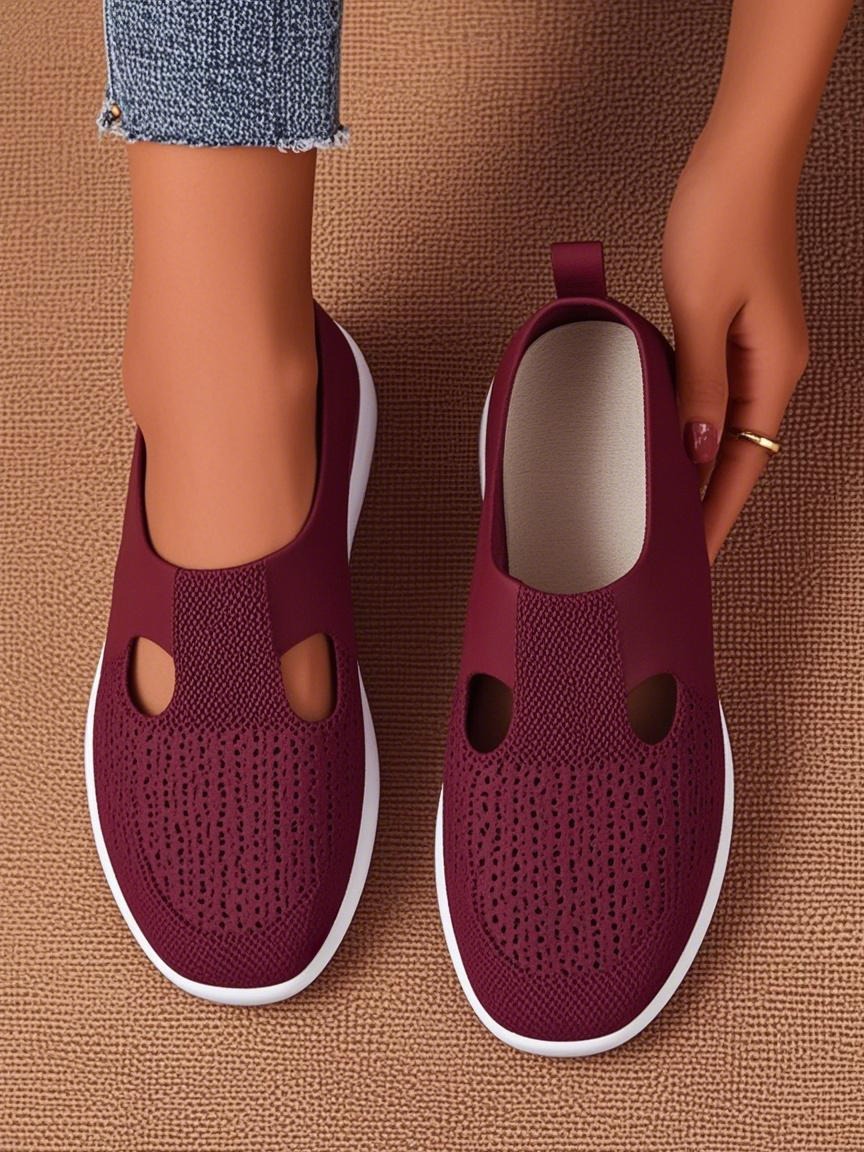 🔥Clearance Sale – Today Only!🔥Women's Solid Mesh Breathable Lightweight Sports Shoes