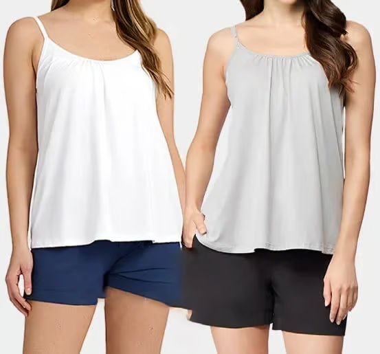 2025 New Arrival 49% OFF-Loose-fitting Tank Top With Built-in Bra