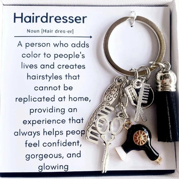 🔥 Hot Sale 50% Off🔥 Hairstylist Gift Keychain 💇‍♀️ 🎁