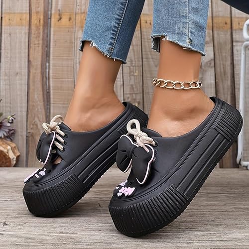 🚨Mother's Day Special🔥Women's Cute Cartoon Bowknot  Clogs