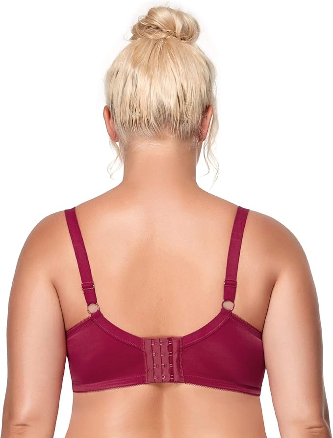💥Factory Direct Sale💥Plus - Size Women's Unlined Lace Mesh Underwire Breathable Shaping Full - Cup Bra