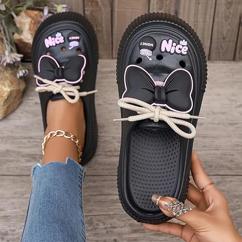 🚨Mother's Day Special🔥Women's Cute Cartoon Bowknot  Clogs