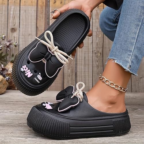 🚨Mother's Day Special🔥Women's Cute Cartoon Bowknot  Clogs