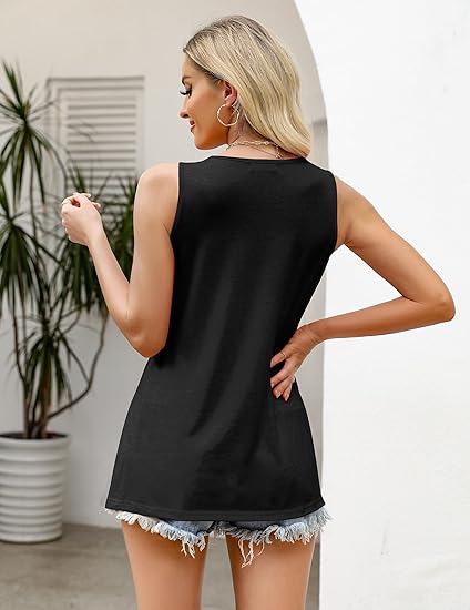 Women's Pleated Square Neck Sleeveless Camisole