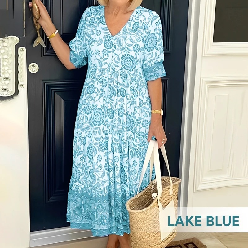 🎁Today's Special Offer🎁V-neck floral dress