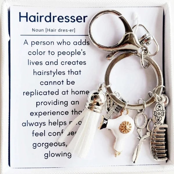 🔥 Hot Sale 50% Off🔥 Hairstylist Gift Keychain 💇‍♀️ 🎁