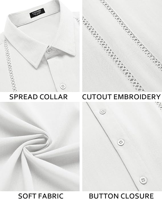 🎁Today's Special Offer🎁Men's Cuban Linen Short Sleeve Shirt👔