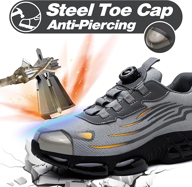 🎁Today's Special Offer🎁Unisex Non-Slip Steel Toe Sports Safety Shoes