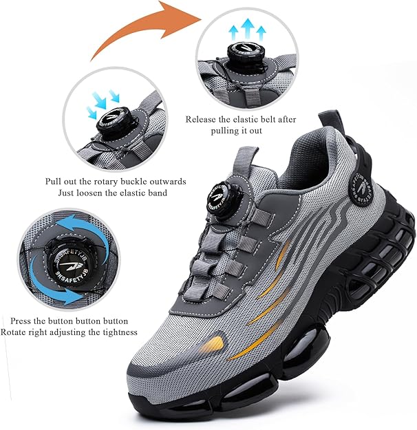 🎁Today's Special Offer🎁Unisex Non-Slip Steel Toe Sports Safety Shoes