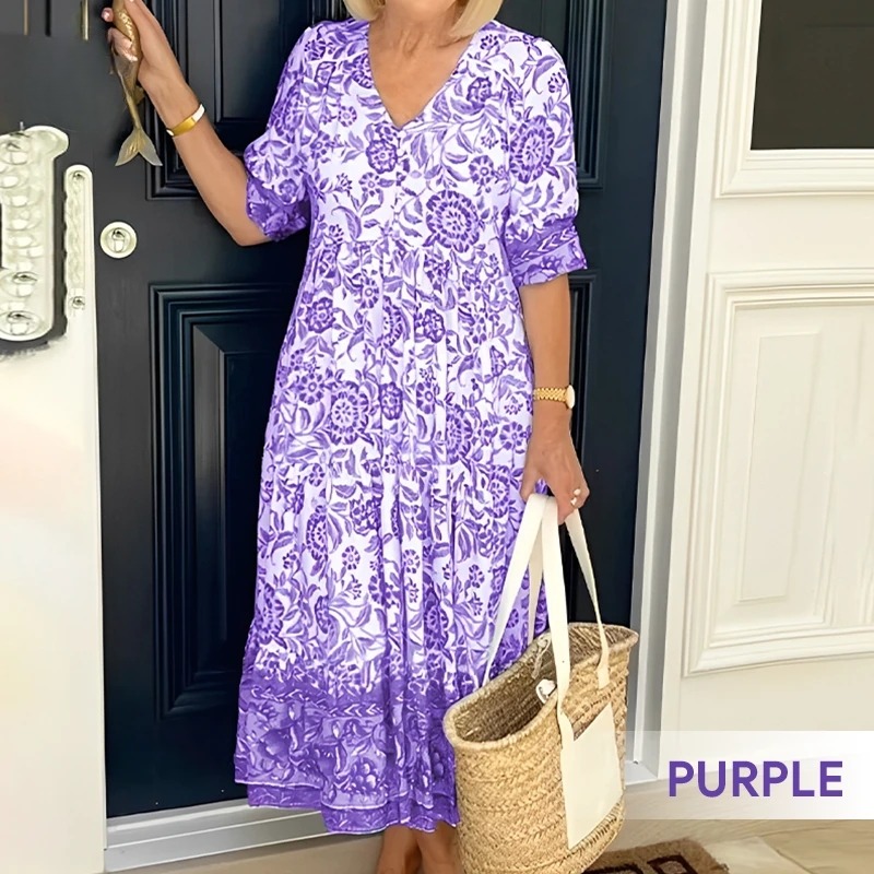 🎁Today's Special Offer🎁V-neck floral dress