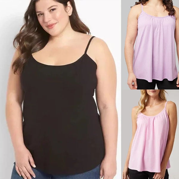 2025 New Arrival 49% OFF-Loose-fitting Tank Top With Built-in Bra