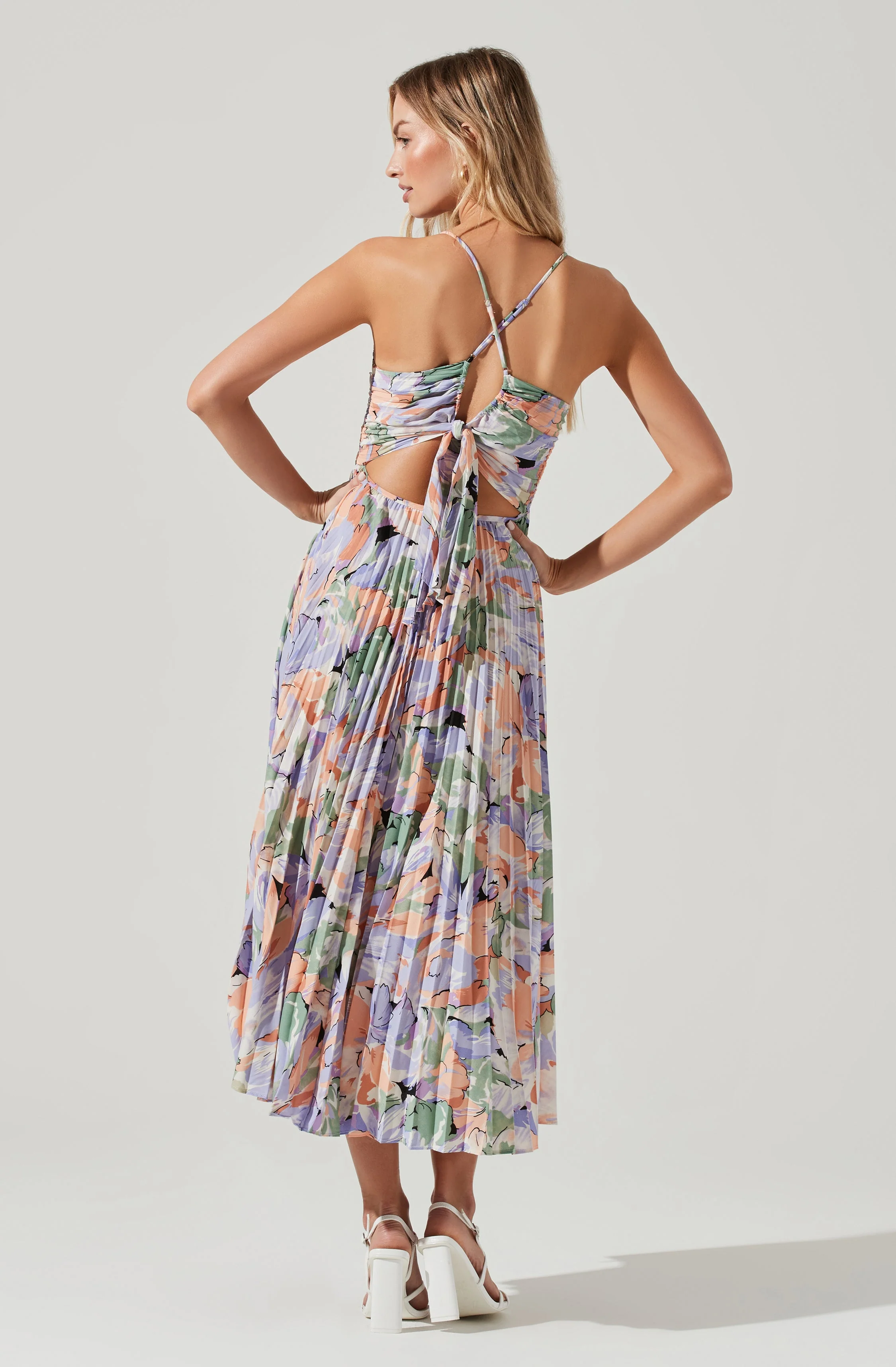 🎁Today's Special Offer🎁Printed Pleated Midi Skirt