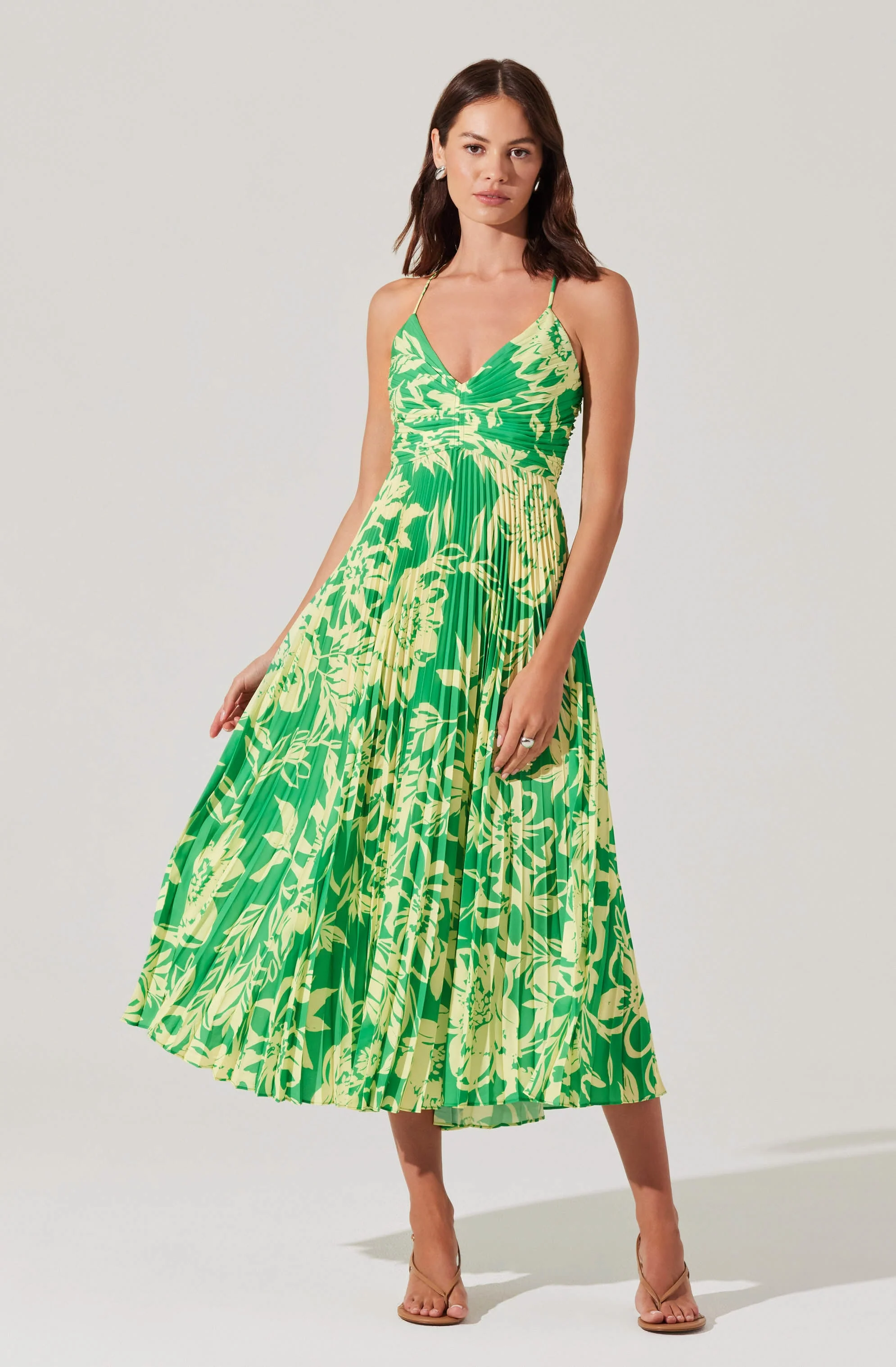 🎁Today's Special Offer🎁Printed Pleated Midi Skirt