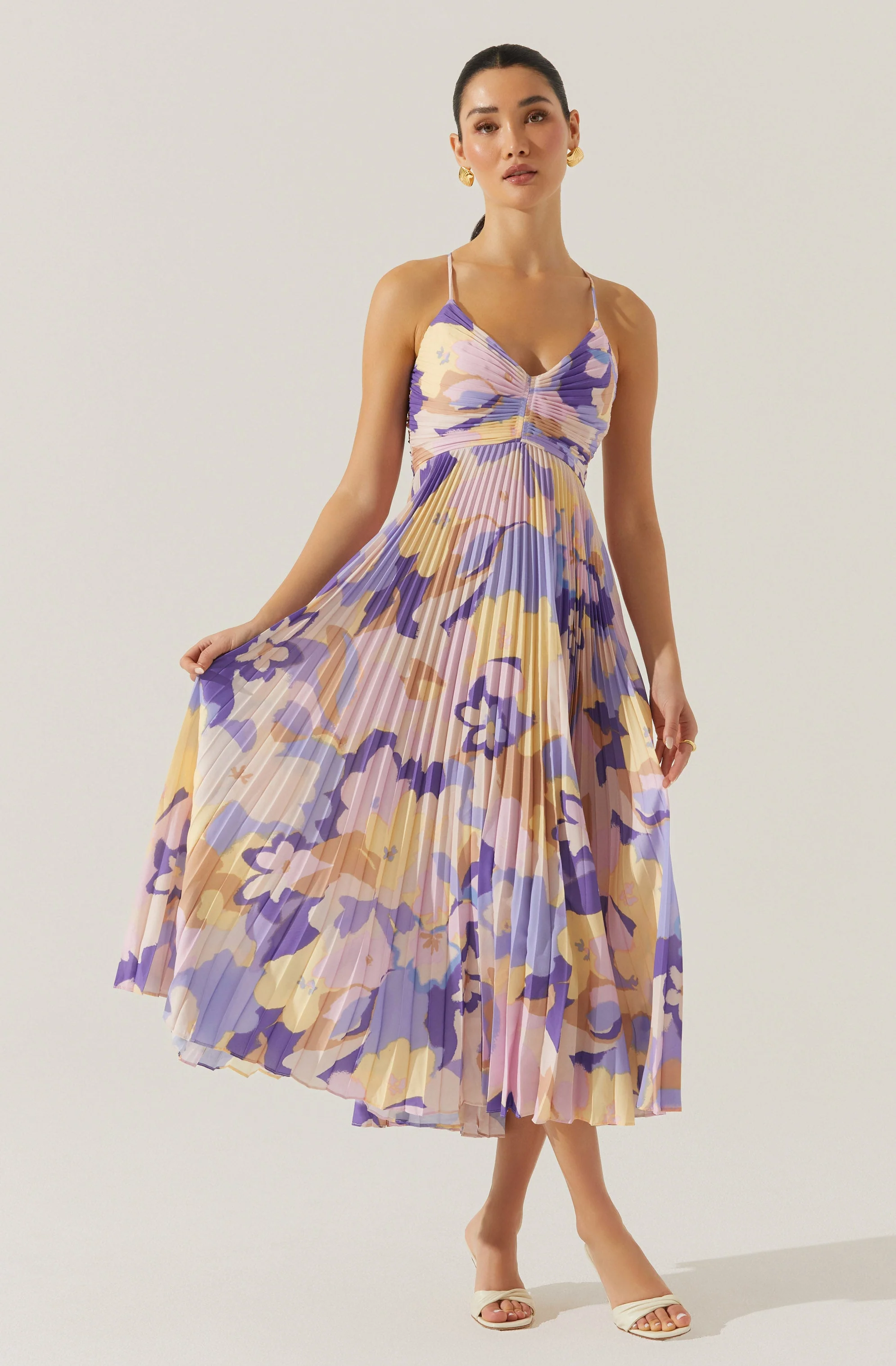 🎁Today's Special Offer🎁Printed Pleated Midi Skirt