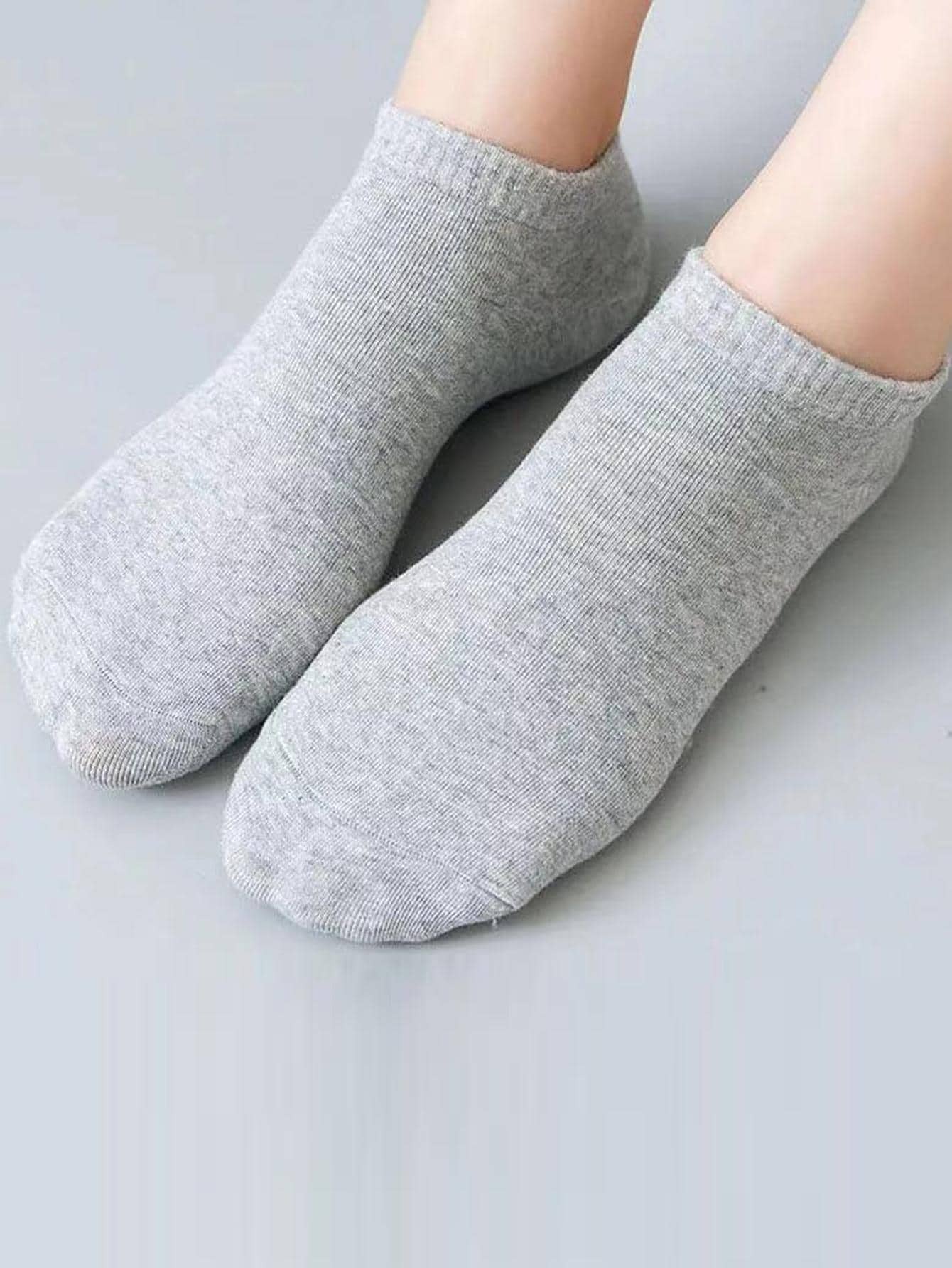 💥Factory Direct Sale💥5 Pairs Pack White Women's Low Cut Boat Socks