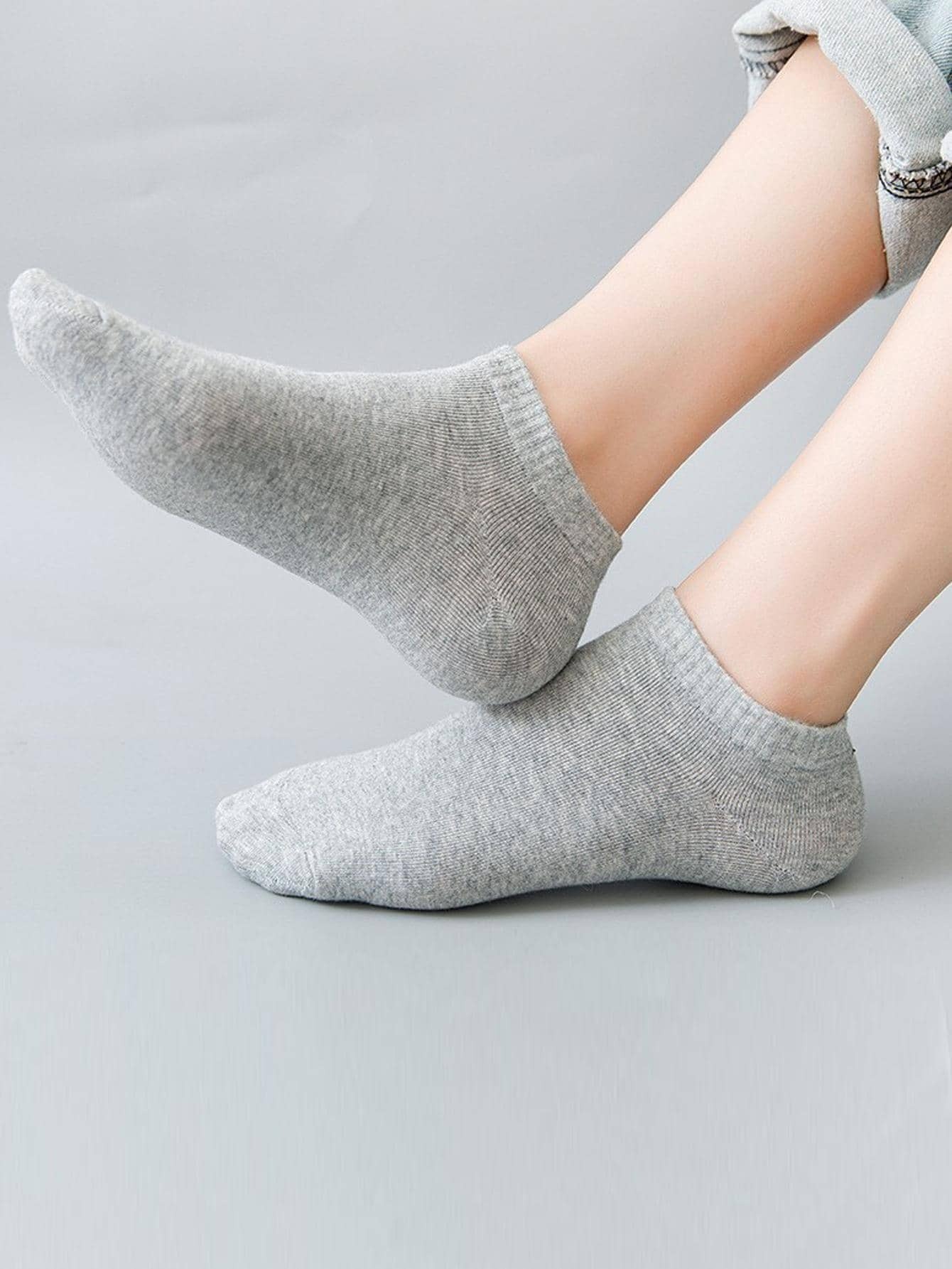 💥Factory Direct Sale💥5 Pairs Pack White Women's Low Cut Boat Socks