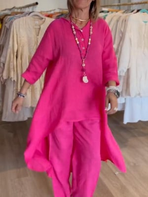⏰Only Today — $7.99!💥Women's Solid Color Linen Casual Suit