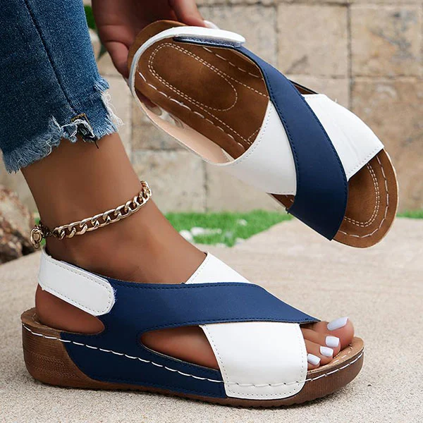 ⏰Mother's Day Special-$12.99💥Women's Colorblock Trendy Sandals