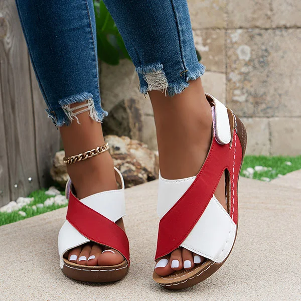 ⏰Mother's Day Special-$12.99💥Women's Colorblock Trendy Sandals