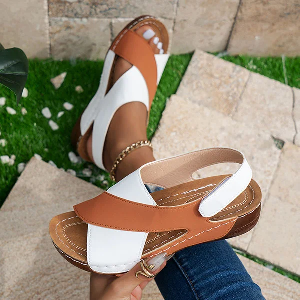 ⏰Mother's Day Special-$12.99💥Women's Colorblock Trendy Sandals