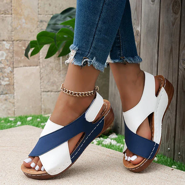 ⏰Mother's Day Special-$12.99💥Women's Colorblock Trendy Sandals