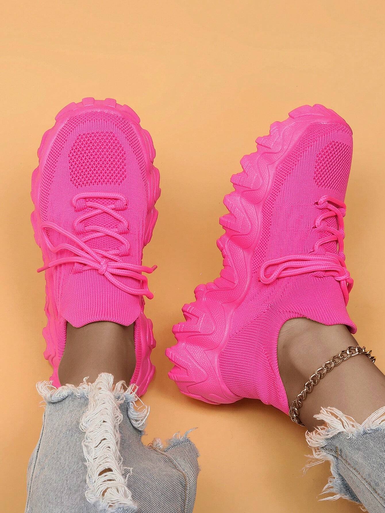 ⏰Mother's Day Special-$16.99💥Women Lace-Up Front Chunky Breathable Mesh Sneakers