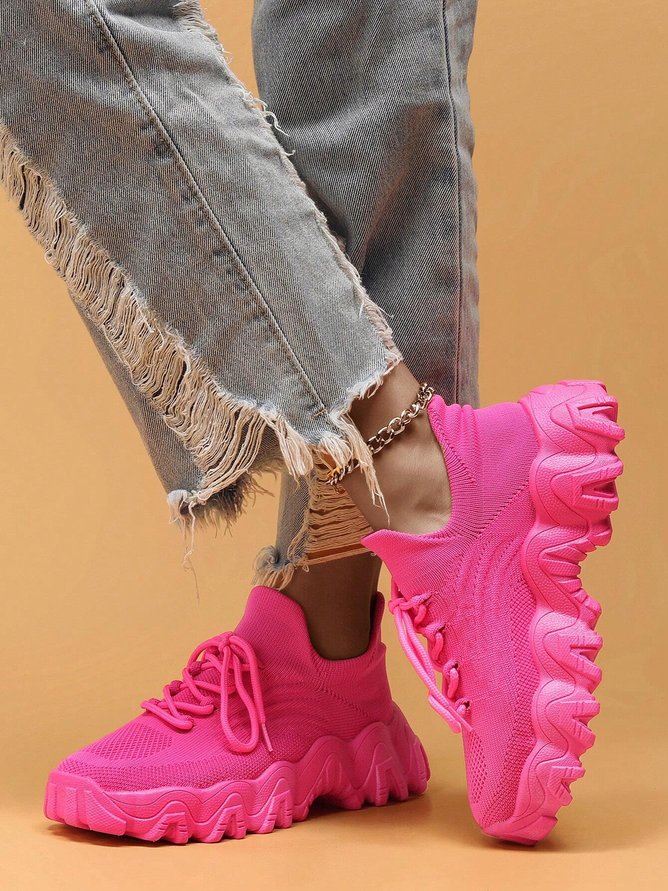 ⏰Mother's Day Special-$16.99💥Women Lace-Up Front Chunky Breathable Mesh Sneakers