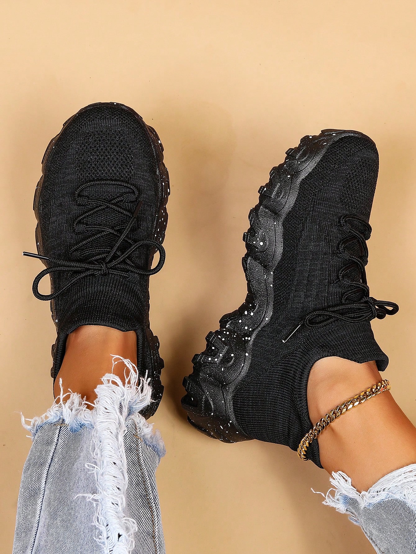 ⏰Mother's Day Special-$16.99💥Women Lace-Up Front Chunky Breathable Mesh Sneakers